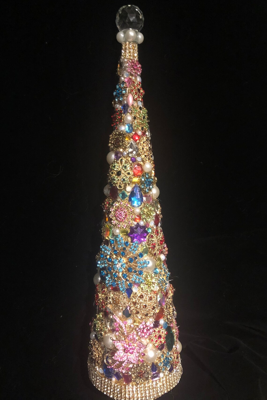 17 Inch Multi Jeweled Cone - Etsy