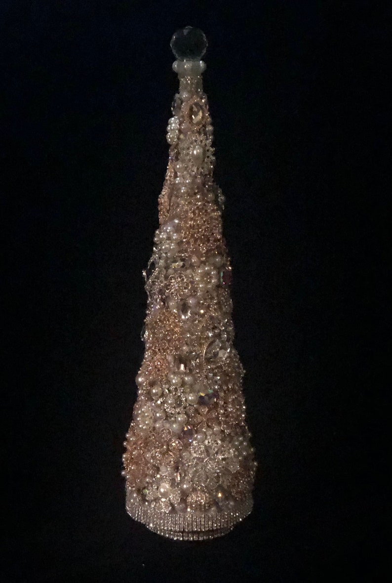 17 Rose Gold and Silver Cone Tree - Etsy