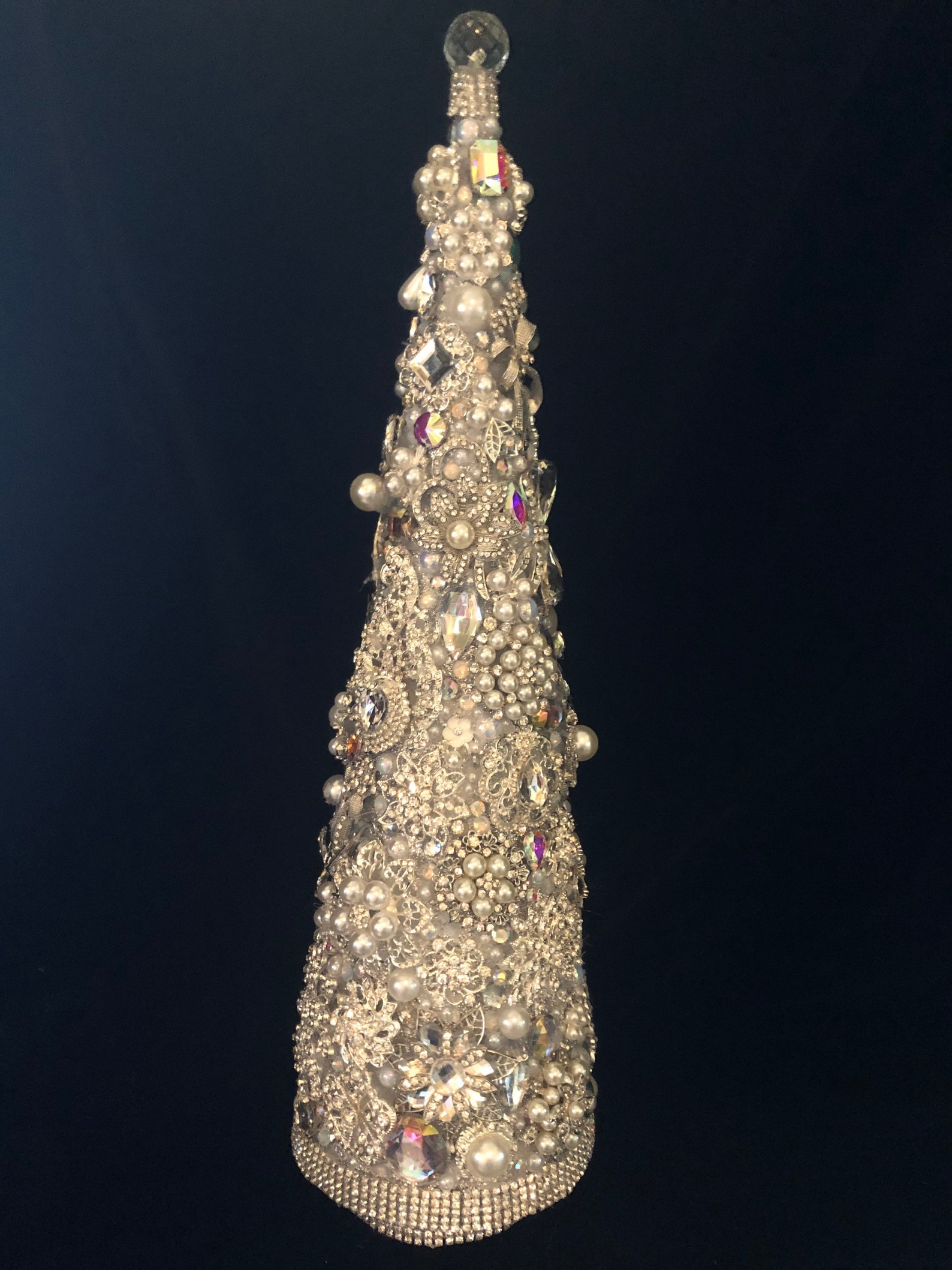 17 Inch Jeweled Cone Tree - Etsy