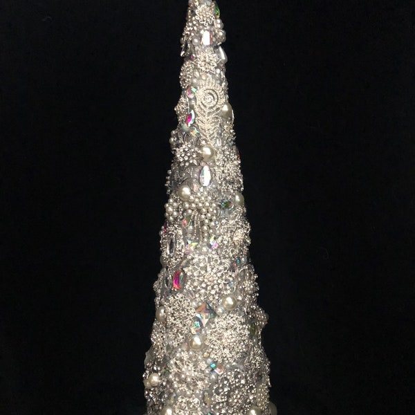 Jeweled Cone Tree Etsy