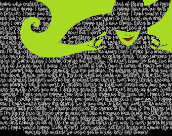 Wicked Digital Print, Defying Gravity, Broadway Musical, Wicked, Wicked ...
