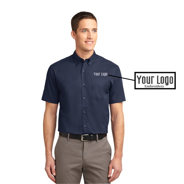 Port Authority® Short Sleeve Easy Care Shirt S508, Custom Shirt, Embroidery Shirt, Business Shirt, Personalized gifts, Custom Logo.