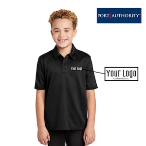 Port Authority® Youth Silk Touch™ Performance Polo  Y540, Custom Polo, Embroidery Polo, Business Polo, Personalized Gifts, Custom Logo.