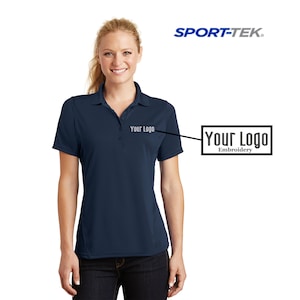 Sport-Tek® Ladies Dry Zone® Raglan Accent Polo L475, Custom Polo, Embroidery Polo, Monogram Polo, Business, Personalized gifts, Custom Logo.