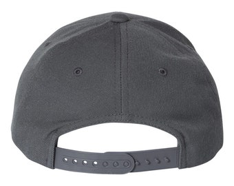 Backwards Curved Visor Snapback Yupoong Premium Curved Visor