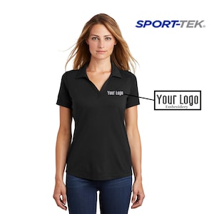Sport-Tek ® Ladies PosiCharge ® Tri-Blend Wicking Polo LST405, Custom Polo, Embroidery Polo, Business Polo, Personalized Gifts, Custom Logo.