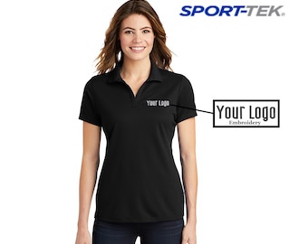 Sport-Tek® Ladies PosiCharge® RacerMesh® Polo. LST640, Custom Polo, Embroidery Polo, Business Polo, Personalized Gifts, Custom Logo.