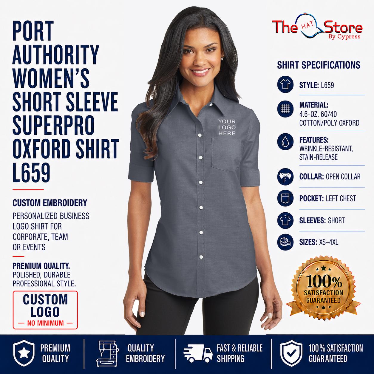 company logo ladies' dress shirts Shirt With 18k everose gold