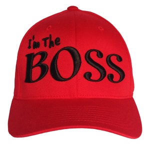 I&#39;M The Boss 3D Embroidery  on a 6277 Flexfit - Cotton Blend Cap