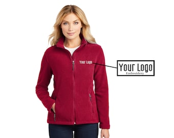 Port Authority Ladies Value Fleece Jacket L217 Custom Embroidery Personalized Monogram Business Gifts Corporate Uniforms