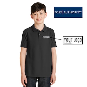 Port Authority® Youth Silk Touch™ Polo. Y500 / Custom Polo / Embroidery Polo / Monogram Polo
