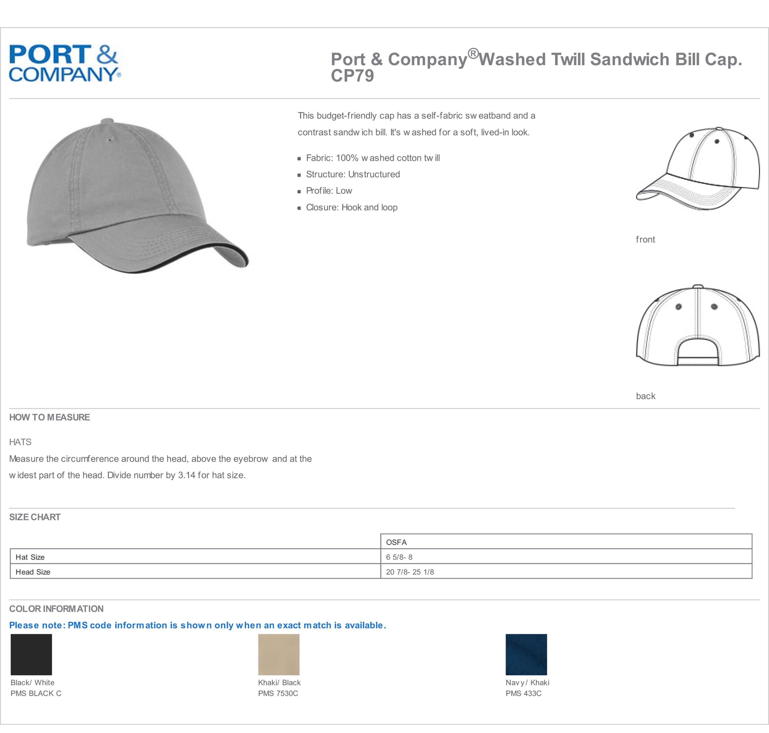 Buy Port &amp; Co Sandwich Bill Cap - Port &amp; Company Online At Best Price - LA
