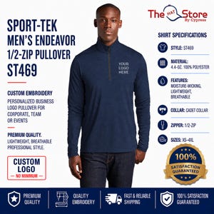 Custom Performance Polo Shirt with Logo | Business Uniform Polo | Sport-Tek ST469