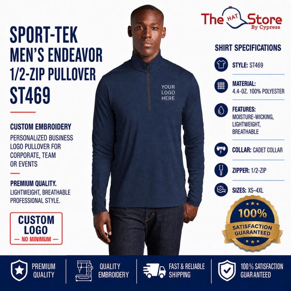 Custom Performance Polo Shirt with Logo | Business Uniform Polo | Sport-Tek ST469