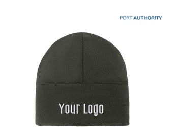 Port Authority Fleece Beanie C918 Custom Embroidery Monogram