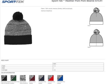 Heather Pom Pom Beanie STC41 