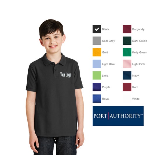 Y500 Lime L Port Authority Youth Silk Touch Polo