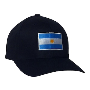 Argentina Embroidery Flag on a Flexfit - Cotton Blend Cap