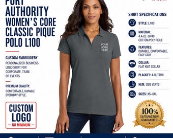 Ladies Custom Polo Shirt for Business Uniforms | Port Authority L100