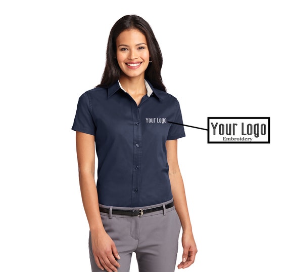 Port Authority® Ladies Short Sleeve Easy Care Shirt. L508, Custom Shirt,  Embroidery Shirt, Business Shirt, Personalized Gifts, Custom Logo. 