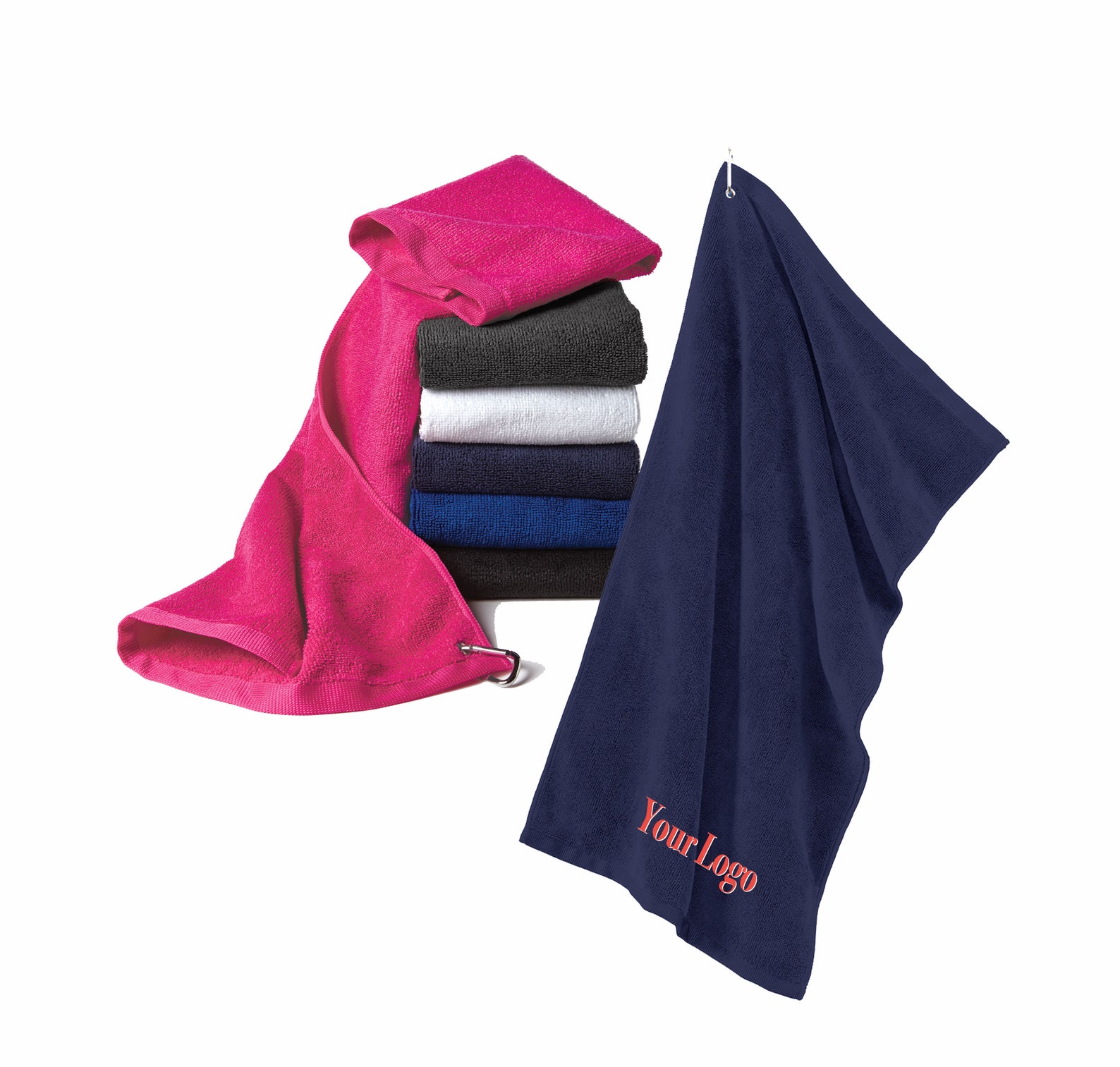 Port Authority® Grommeted Microfiber Golf Towel TW530/ Custom Etsy