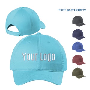 Port Authority ® Beach Wash ™ Cap C942, Custom Hats, Embroidery Hats, Monogram Hats, Business, Baseball Teams, Personalized.
