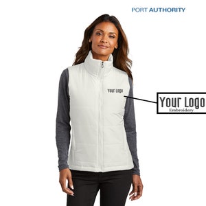 Port Authority® Ladies Puffer Vest - L853, Embroidery Vest, Custom Vest, Personalized gifts, Monogram Vest, Business gifts.