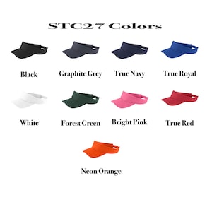 Sport-Tek PosiCharge RacerMesh Custom Embroidered Visor STC27 Golf Tennis Team Monogrammed Personalized Hat image 6