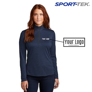 Sport-Tek ® Ladies Endeavor 1/4-Zip Pullover LST469, Custom Pullover, Embroidery Pullover, Monogram Pullover, Business.