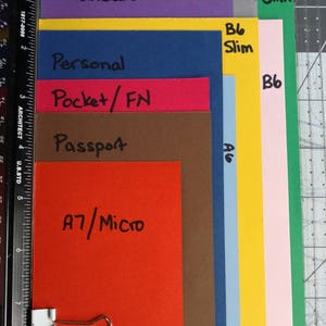 Smooth Cardstock Traveler Insert/Midori Refill/Notebook-Passport/Field Notes/Personal/B6/Slim/A6/Standard/A5-Lined/Grid/Blank/Dot-25 Colors image 7