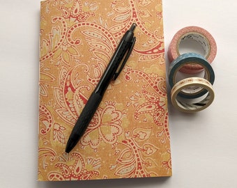 Paisley Vintage Traveler's Insert/Midori Refill/Sketchbook- Passport/Field Notes/Personal/B6/Slim/A6/Standard/A5- Lined/Grid/Blank/Dot-#495