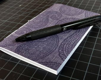 Blue Paisley/Kerchief Traveler Insert/Midori Refill/Notebook-Passport/Field Notes/Personal/B6/Slim/A6/Standard/A5-Lined/Grid/Blank/Dot-#268