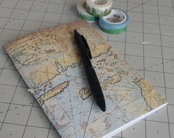 Colored Atlas Traveler's Insert/Midori Refill/Sketchbook- Passport/Field Notes/Personal/B6/Slim/A6/Standard/A5- Lined/Grid/Blank/Dot - #117