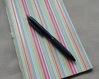 Glossy Stripes Traveler's Insert/Midori Refill/Sketchbook-Passport/Field Notes/Personal/B6/Slim/A6/Standard/A5-Lined/Grid/Blank/Dot-#230