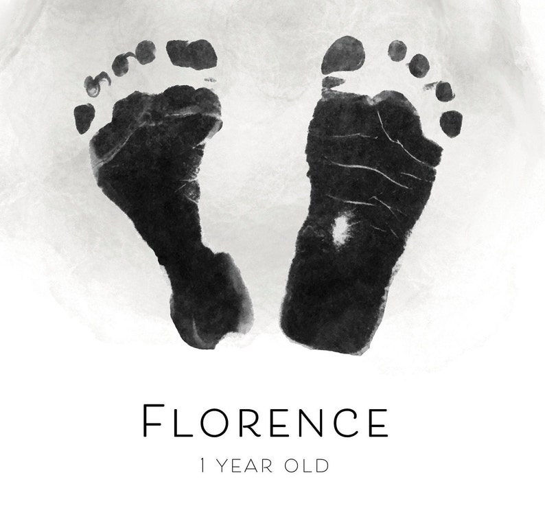 Baby Footprint Kit First Prints Personalised Footprint Kit Etsy UK