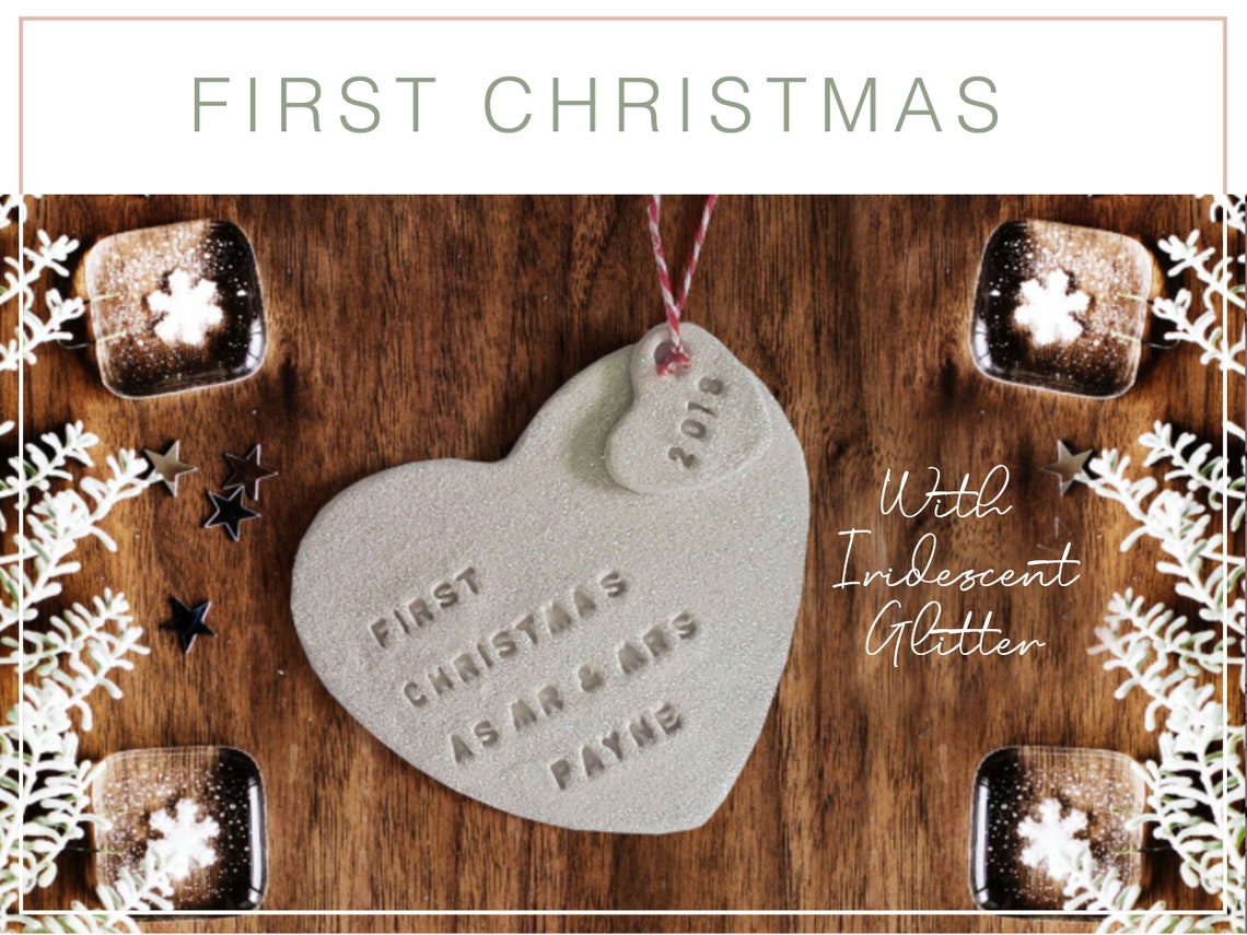 Mr and mrs Christmas Decoration first christmas as mr and  Etsy