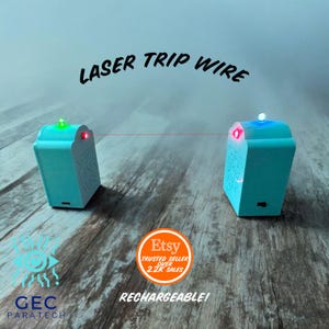 SPIRIT TRIP WIRE。レーザービーム/ドアモニター、超常現象ゴーストハンティング/調査/徹夜用（青緑色）