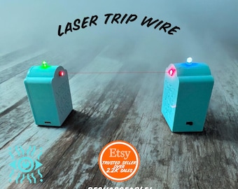 SPIRIT TRIP WIRE. laser beam / door monitor for Paranormal ghost hunting / investigations / vigils (teal colour)