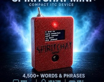 SPIRIT BOX! SpiritChat Mini+ ghost box paranormal communication ITC device for investigations alternative to / like Ovilus Alice (red)