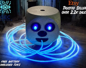 REM and KNOCK DETECTOR (Rem Line) - 2 in 1 rem detector & Knock sensor paranormal ghost hunting vigil equipment spirit detector (ice blue)