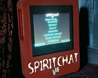 NEW Spirit Chat V4 ghost paranormal (speaking alerts) ITC device detector over 10550 words for investigations like Alice box / Ovilus