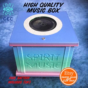 ¡CAJA DE MÚSICA ESPIRITUAL! - Juguete detector de movimiento PIR paranormal para la caza de fantasmas, investigaciones y vigilias en color Aurora Boreal.