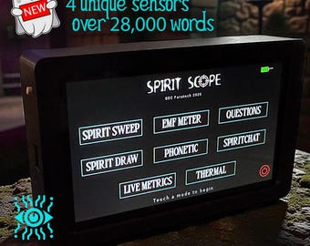 LATEST SPIRIT BOX 2026! new multi itc device for ghost hunting paranormal investigations. Over 28500 words, 8 modes, alternative to Ovilus