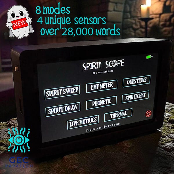 NEUE SPIRIT BOX 2026! neues multi-itc gerät für geisterjagd-paranormale forschungen. Mehr als 28500 Wörter, 8 Modi, eine Alternative zu Ovilus