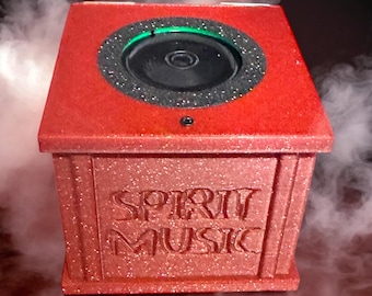 SPIRIT MUSIC BOX! - Paranormal Spirit pir movement detector sensor toy for ghost hunting, investigations, vigils in red