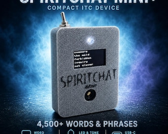 SPIRIT BOX! SpiritChat Mini+ ghost box paranormal communication ITC device for investigations alternative to / like Ovilus Alice -Silver