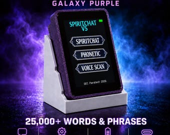 NUEVA CAJA DE ESPÍRITUS Dispositivo parlante itc para la caza de fantasmas e investigaciones paranormales. ¡Más de 25000 palabras! Alternativa a Ovilus Alice - SpiritChat V5