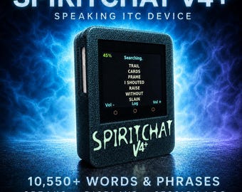 ¡CAJA ESPIRITUAL! Dispositivo parlante para investigaciones paranormales de caza de fantasmas. ¡Más de 10550 palabras! Alternativa a Ovilus Alice - SpiritChat V4+