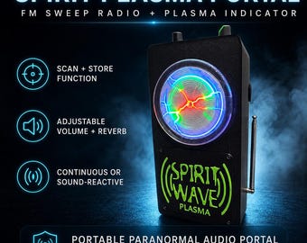 CAJA ESPIRITUAL - Portal espiritual, equipo paranormal fantasmal, dispositivo de comunicación por radio para investigaciones y vigilias. Con plasma ION.
