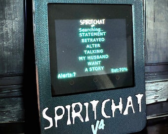 NEW Spirit Chat V4 ghost paranormal (speaking alerts) ITC device detector over 10550 words for investigations like Alice box / Ovilus